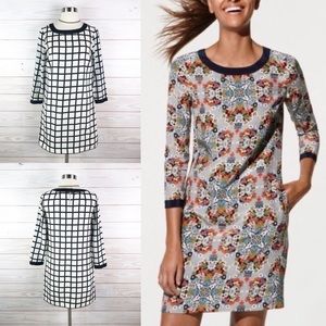 J. Crew Printed Shift Dress Career Size 0